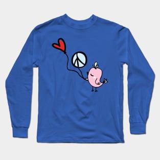 Love and Peace little Bird Long Sleeve T-Shirt